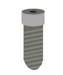 tipo de implante dental forma tornillo